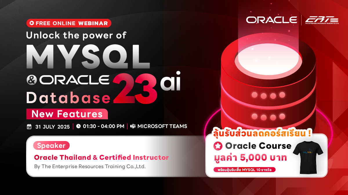 FREE Online Webinar: Unlock the power of MYSQL & Oracle 23ai New Features